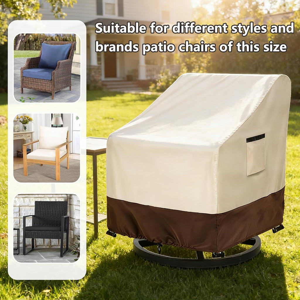 Waterproof Patio Chair Covers 2 Pack, 35" W x 37" D x 38.5" H