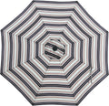MASTERCANOPY 10ft Replacement Canopy for 8 Ribs - Black & Red stripes