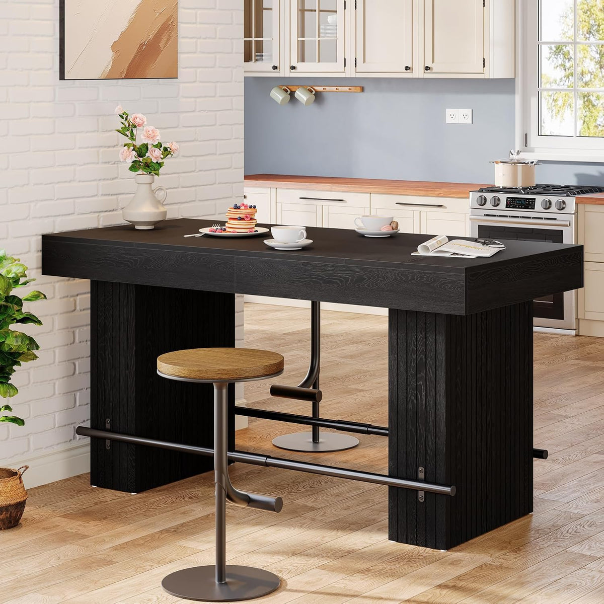 tribesigns 62.2" tall dining table for 4-6, counter, package contents