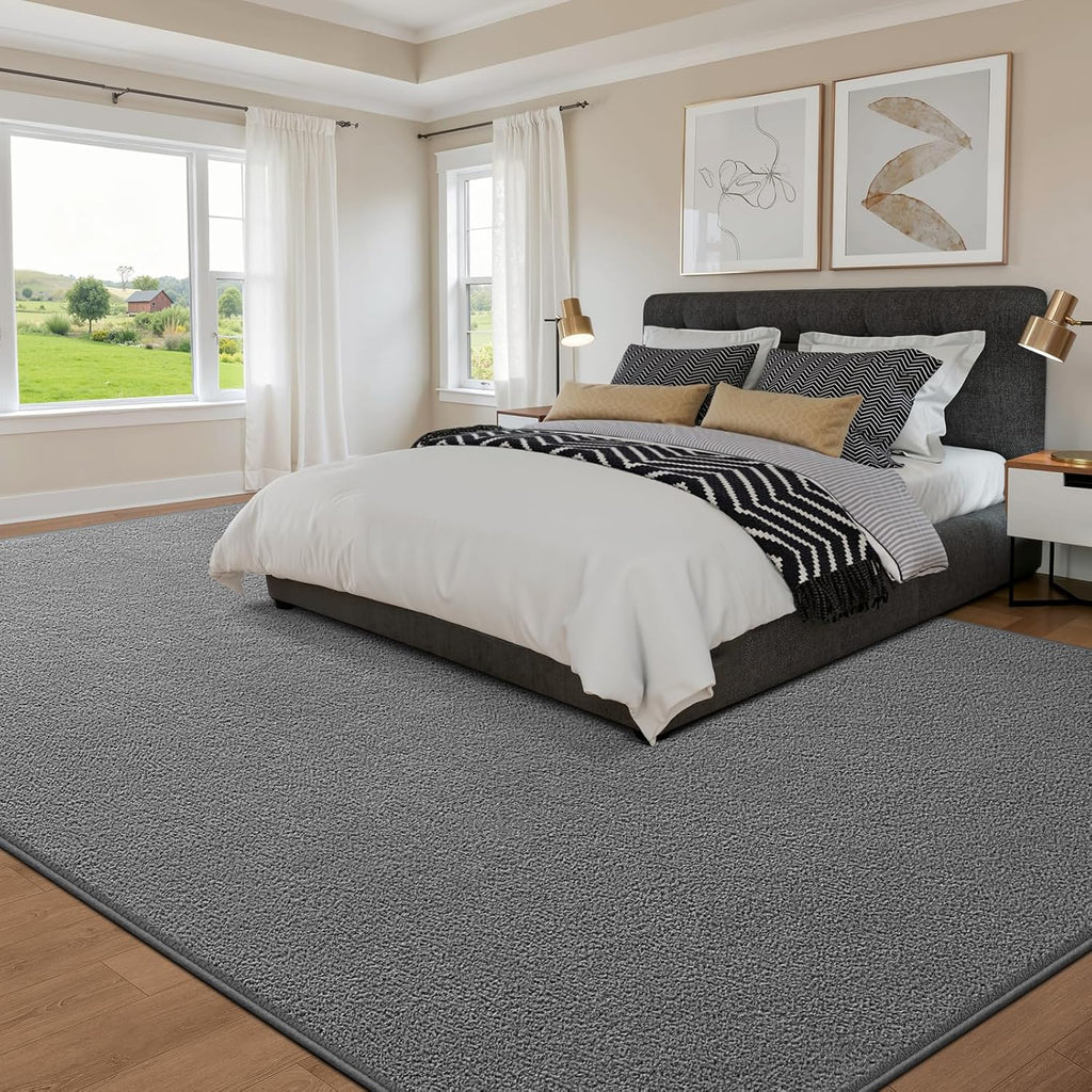 Deerhoo Large Area Rugs for Living Room Bedroom, 6 x 9 Ft, Grey