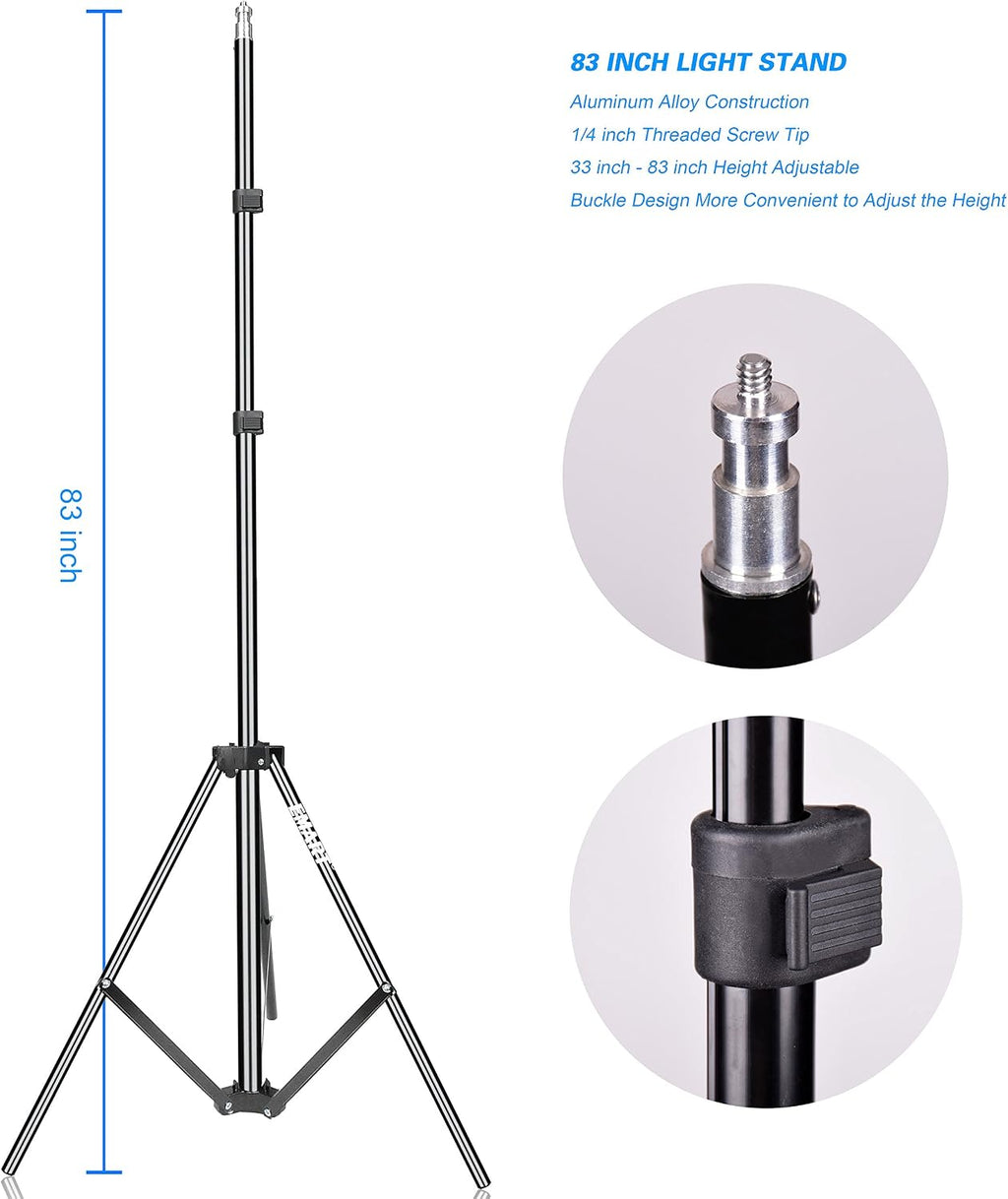 EMART Photography Umbrella, 400W 5500K Lighting kit for Vedio, Studio-2Pack