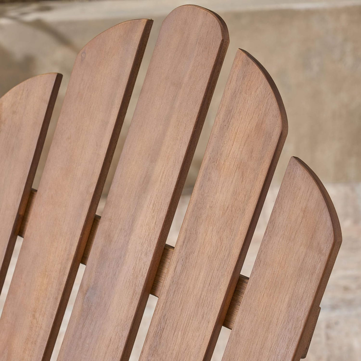 Christopher Knight Home Cara Outdoor Foldable Acacia Wood Adirondack Chair, Dark Brown Finish