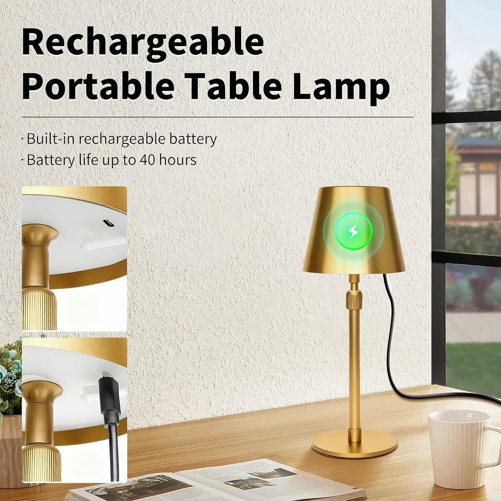 mr.white outdoor waterproof rechargeable cordless table lamp with, package contents