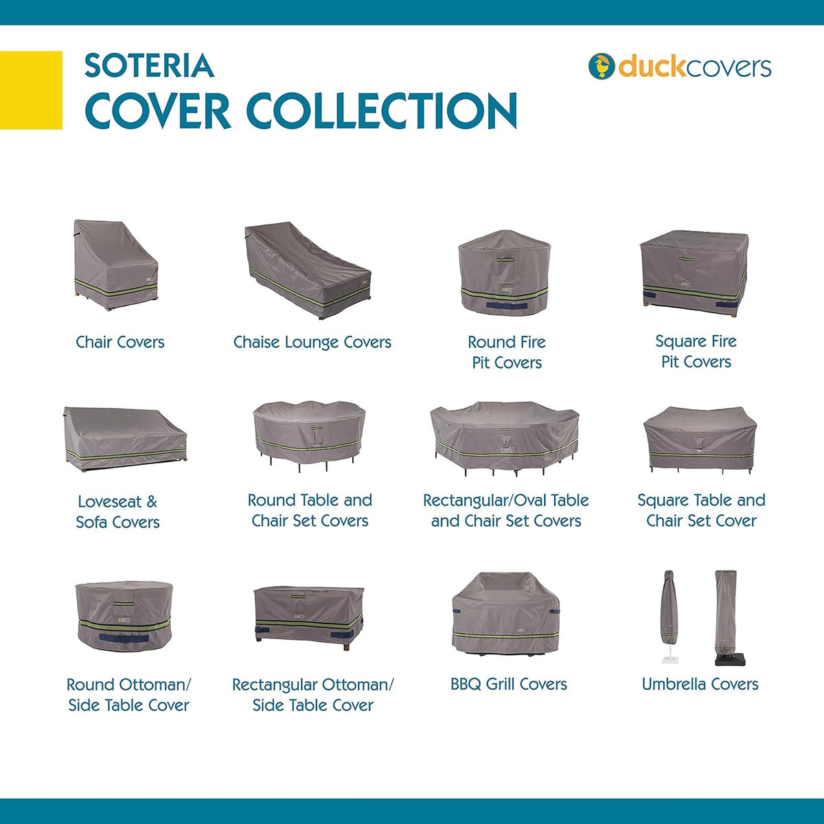 DUCKCOVERS Soteria Waterproof 36 Inch Round Fire Pit Cover, Outdoor Firepit Cover