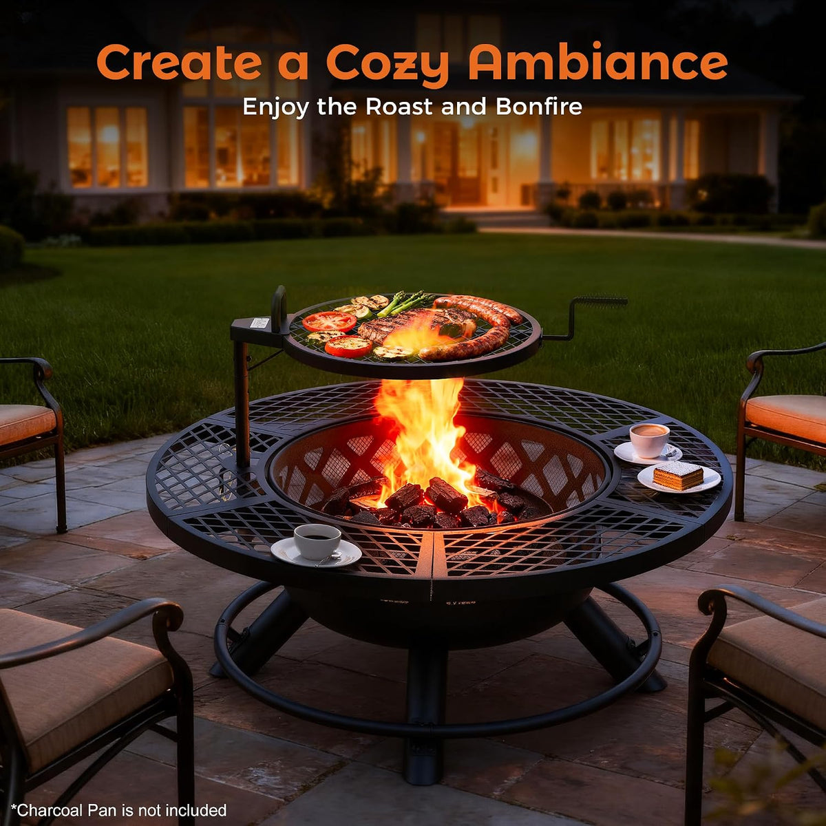 Bali Outdoors Fire Pit with Poker