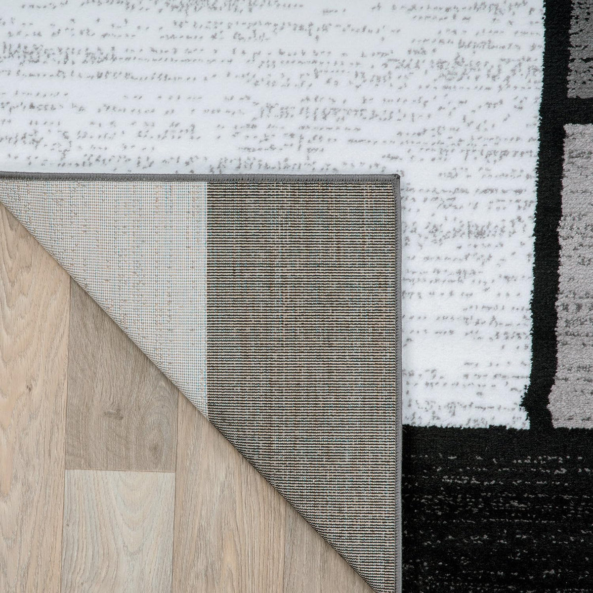 Rugshop Modern Boxes Contemporary Living Room Area Rug Gray 3'3" x 5'3"