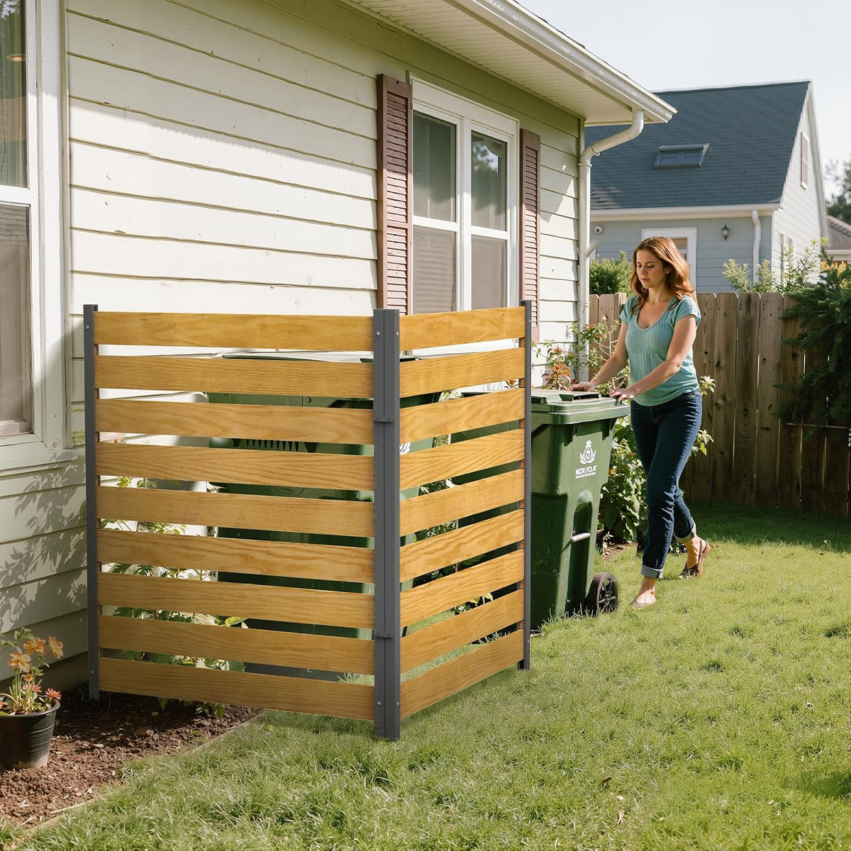 DoCred Air Conditioner Fence, 36" W x 44" H Privacy Screens Fence Panels