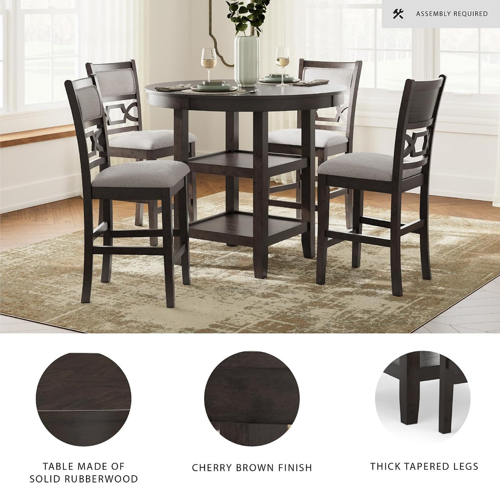 Signature Design by Ashley Round Counter Height Dining Set for 4