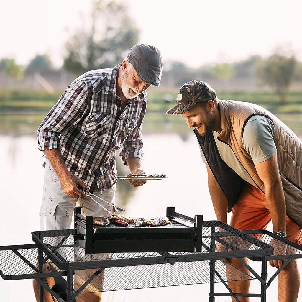 WildFinder Folding Table with 2 Wing Panels, 3x2 FT Foldable Camping Table