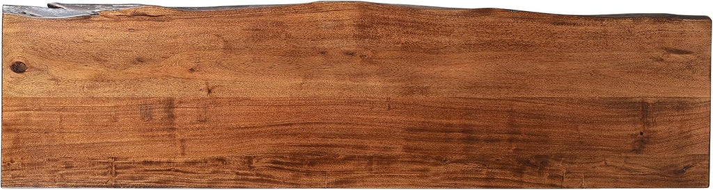 Jofran Nature's Edge 72" Farmhouse Dining Table - Solid Wood Counter Height Dining Table for Modern Homes, Chestnut