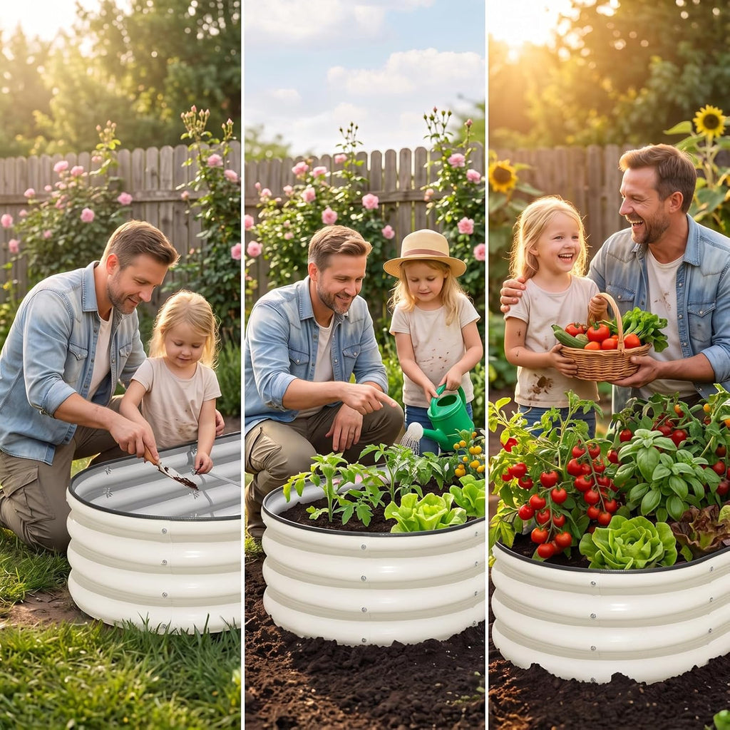 SnugNiture Raised Garden Bed Outdoor 4x2x1ft, 2 Pack
