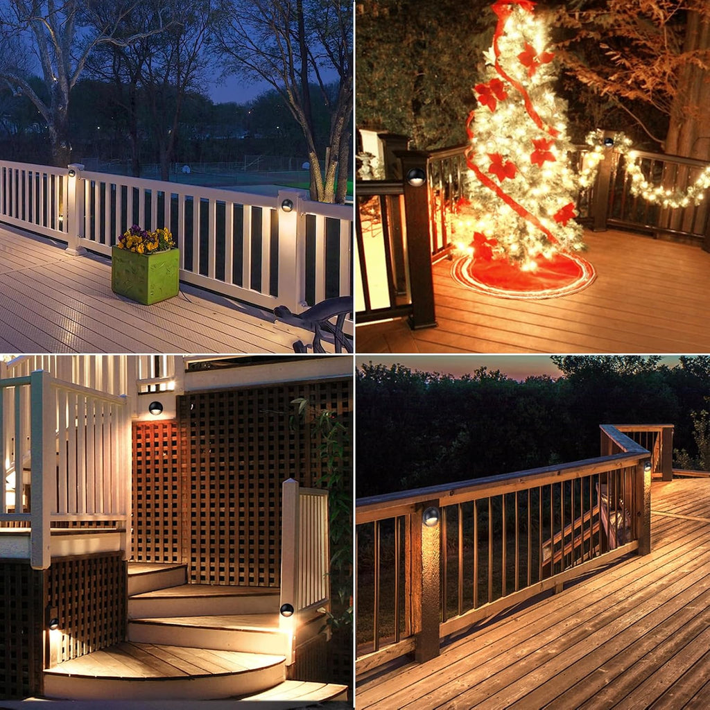 leonlite 6-pack 5cct 3.74inch low voltage led deck, front angle view