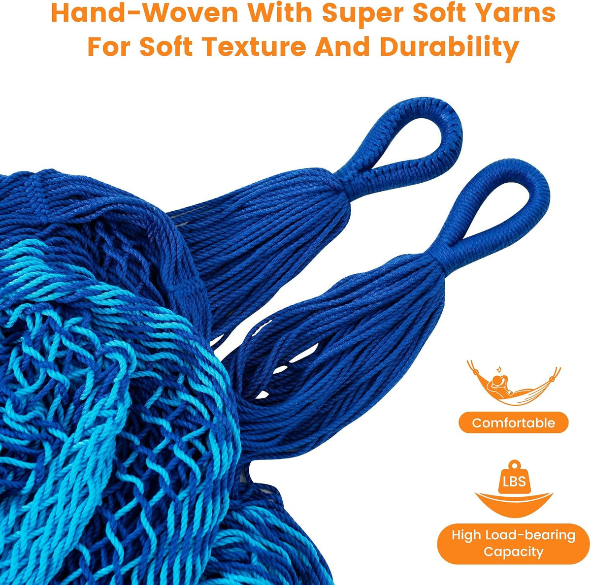 Lazy Daze XL Handwoven Mayan Hammock, 10.5FT Double Camping Hammocks