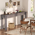 Armocity Console Table for Entryway, 47" Farmhouse Sofa Tables Narrow Long
