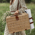 Picnic Basket for 2 Bridal Shower Wedding Gifts with Mr Mrs Wine Glasses
