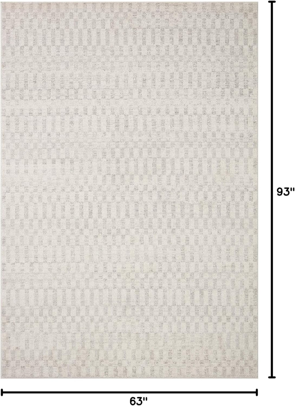 Loloi Kamala Ivory/Grey 5'-3" x 7'-9" Area Rug
