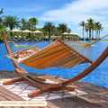 Lazy Daze 10.5 FT Hammocks Stand, Outdoor Arc Wood Hammock Stand
