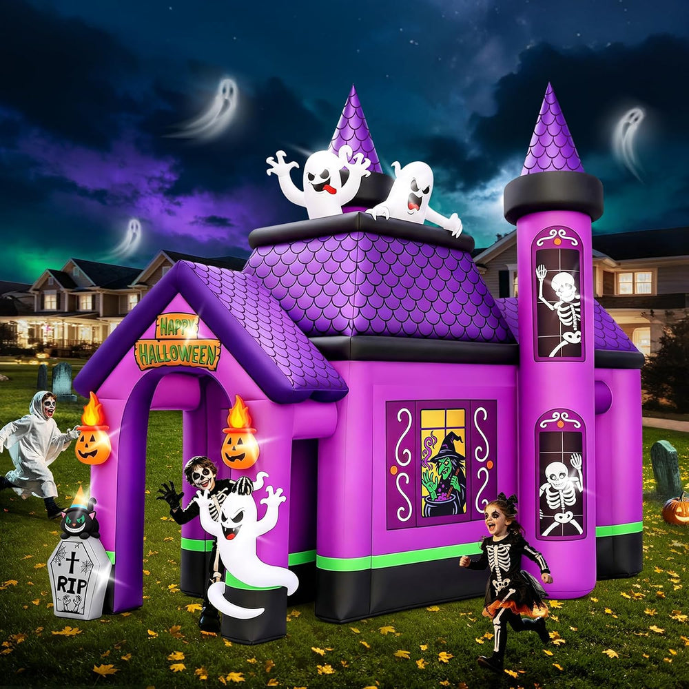 12FT Halloween Inflatable Archway, Kalolary Witch Haunted House Inflatables