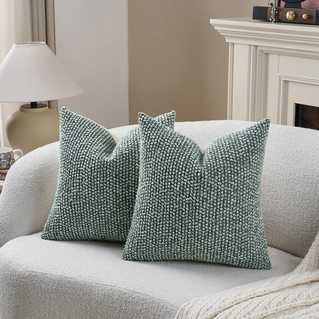 dezene striped throw pillow covers 20x20 set of showing dimensions