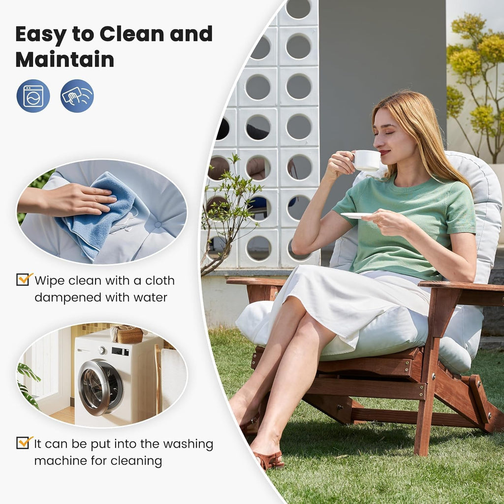 Amopatio Outdoor Adirondack Chair Cushions Set of 2