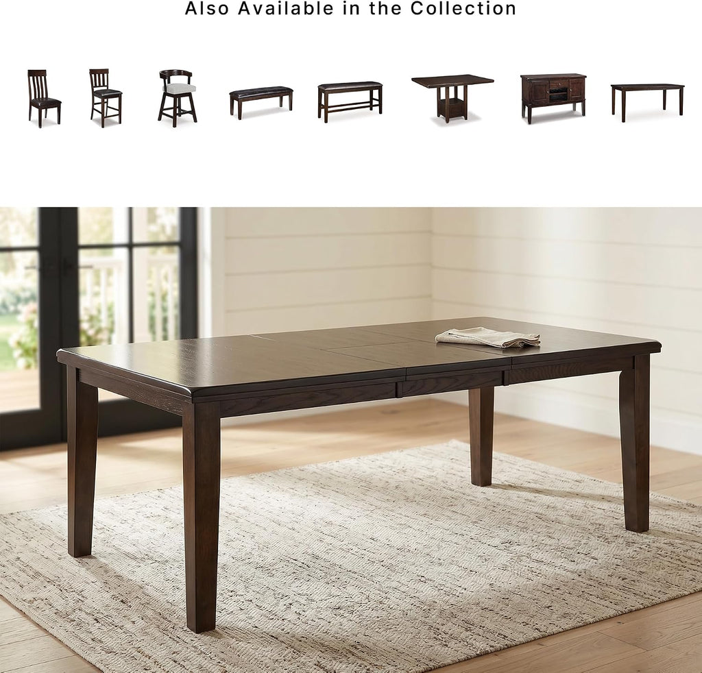 Signature Design by Ashley Haddigan Dining Extension Table, Seats 6-8