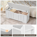 VANKILEY 47.2" Storage Chest Extra Large, Storage Bench.(White)