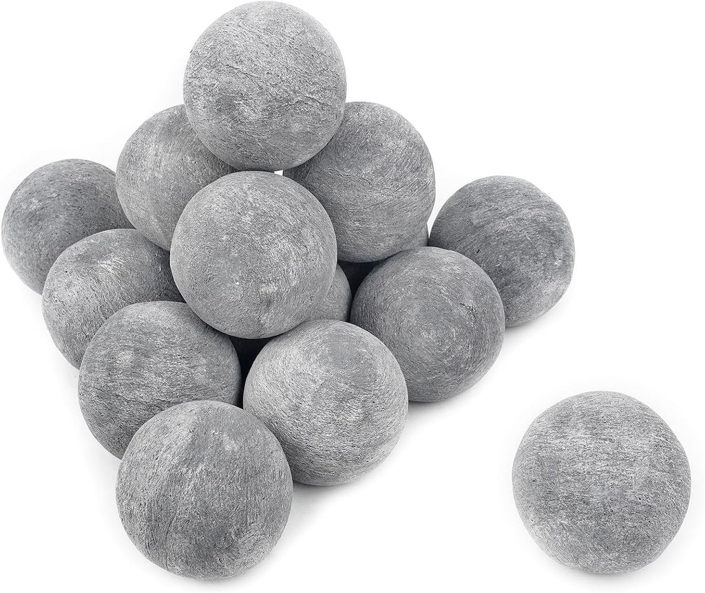 Skyflame 3 Inch Gray Fireplace Balls for Fire Pit Decorative