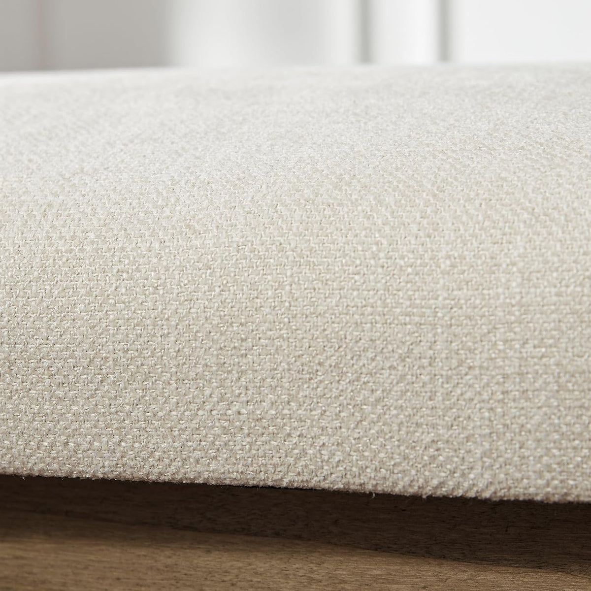 Zihanhome Entryway Shoe Bench, End of Bed Bench,Upholstered Bench(Beige)