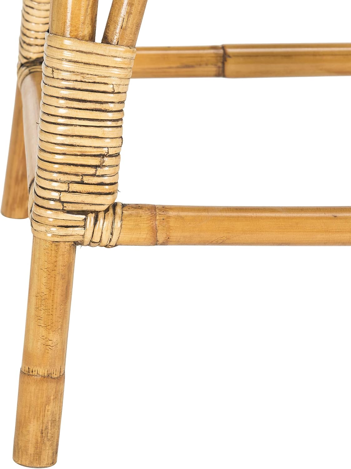 Safavieh Home Collection Leda Brown Rattan 26-inch Counter Stool