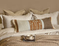 Burnt Orange Boho Lumbar Pillow Cover 14x36 Inches
