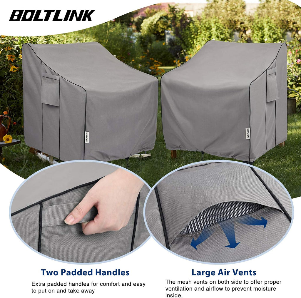 Patio Chair Covers Waterproof, Heavy Duty, 36x37x36 in, 2 Pack