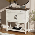 ChooChoo Farmhouse Console Table, 33.5" W Entryway Cabinet with Drawer