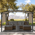 slashome 200" x 103" Pergola Replacement Canopy, Fits L-PG152PST-B, Khaki