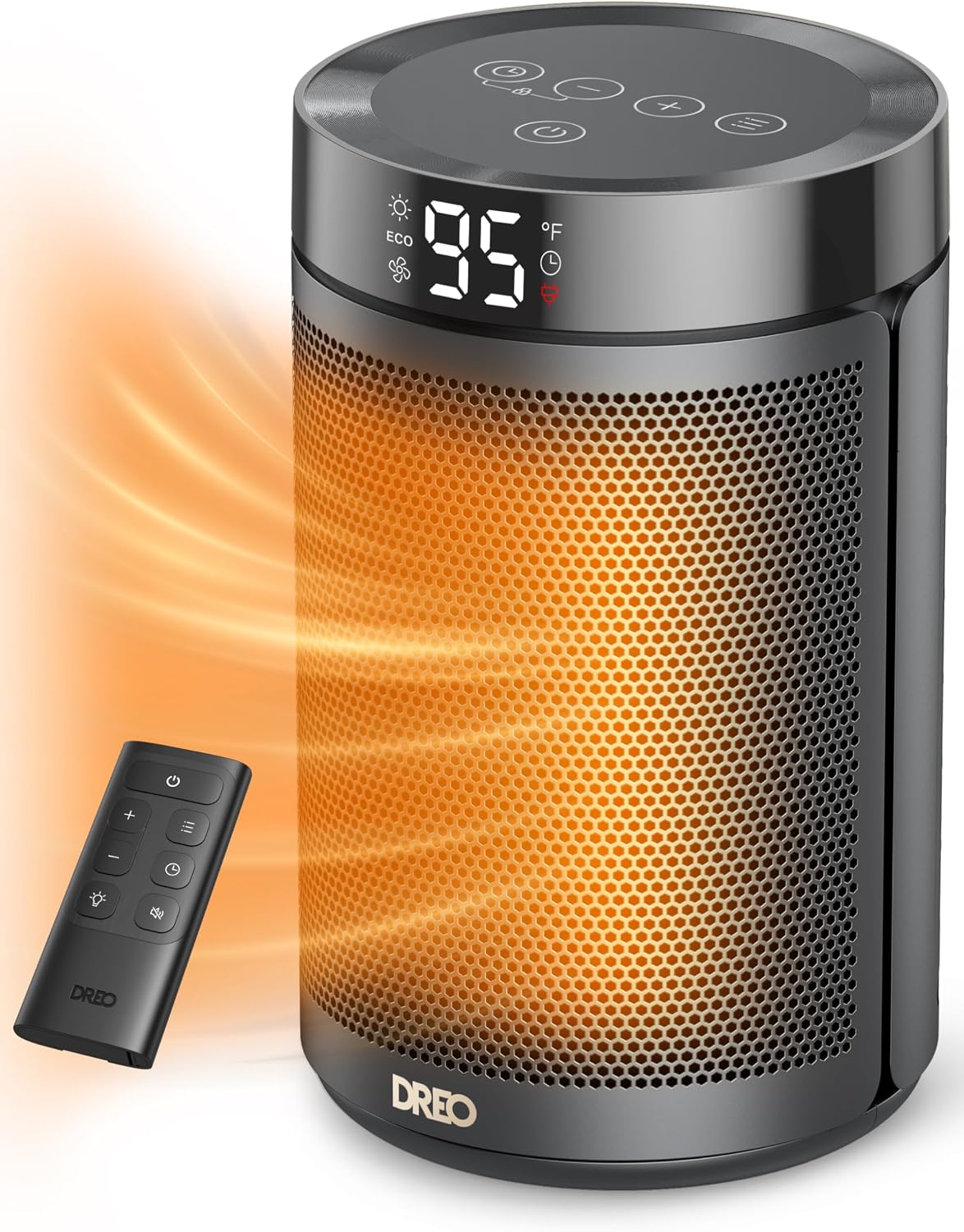 DREO Space Heater, Portable Electric Heaters for Indoor Use with Remote