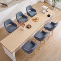 Zesthouse Swivel Counter Stools Set of 4, Wooden Counter Height Bar Stools