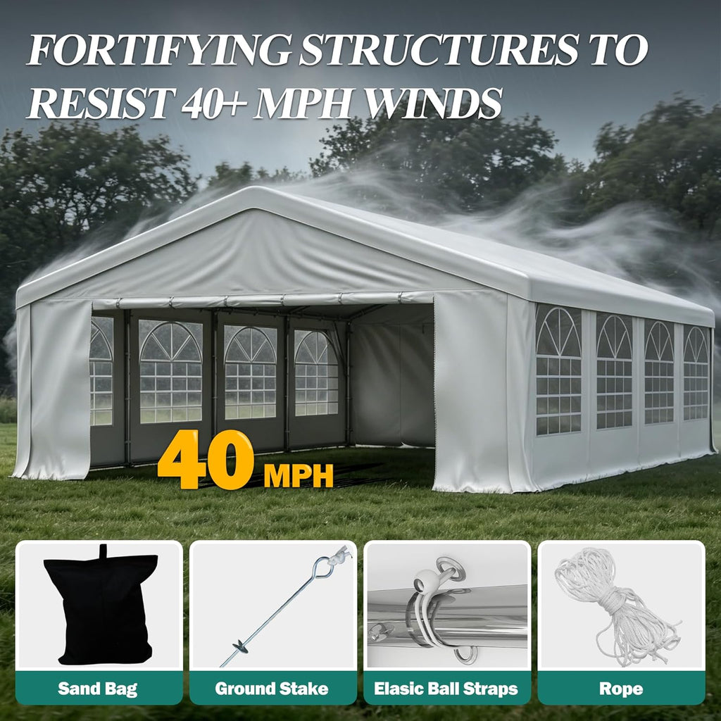 GARTOO 20' x 30' Heavy Duty Party Tent for Event