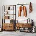 IRONCK Shoe Storage Bench with Practical Storage for Entryway Furniture