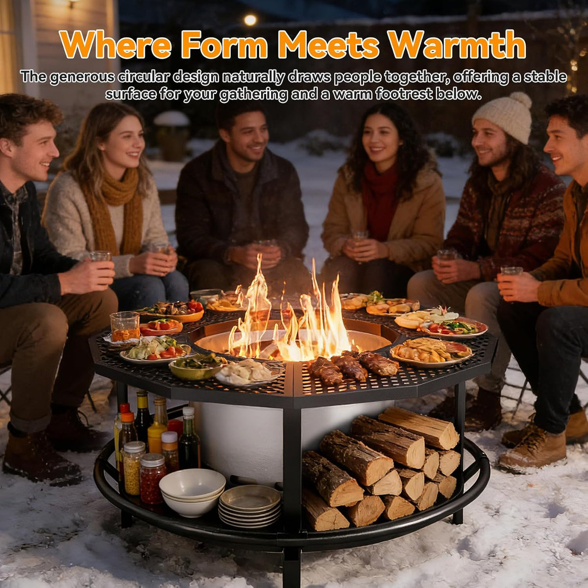Fire Pit Surround Table for Solo Stove Bonfire & Ranger