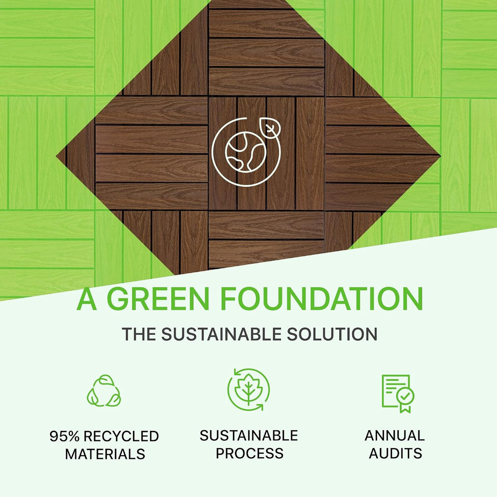 NewTechWood UltraShield Naturale 1 ft. x 1 ft. Composite Deck Tiles