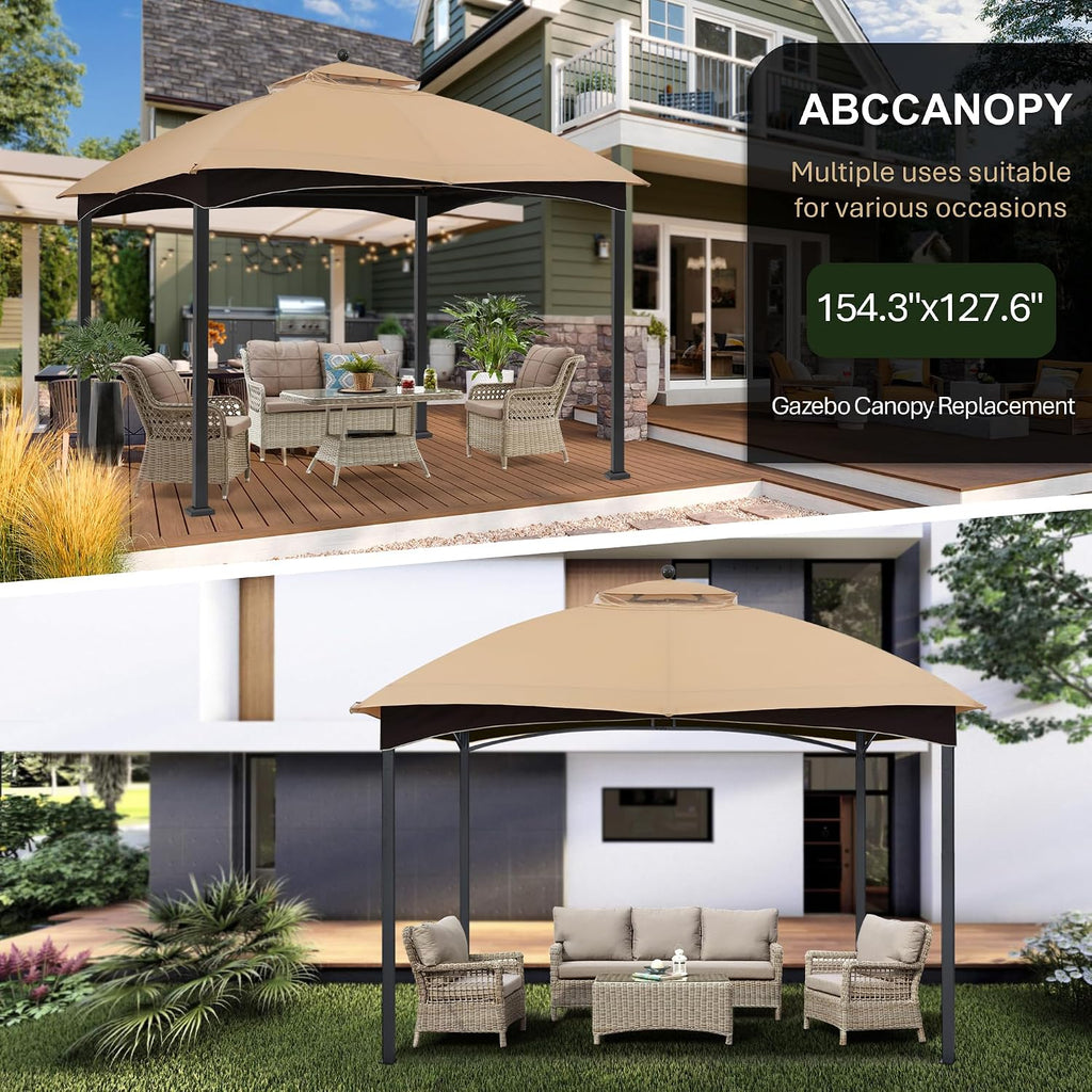 abccanopy riplock gazebo replacement canopy for #gf-12s004b-1, beige on a desk or shelf