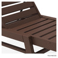 POLYWOOD Stackable Nautical Chaise, Mahogany