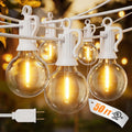 Outdoor String Lights, 50FT 25 LED Bulbs IP65 Waterproof Patio Lights