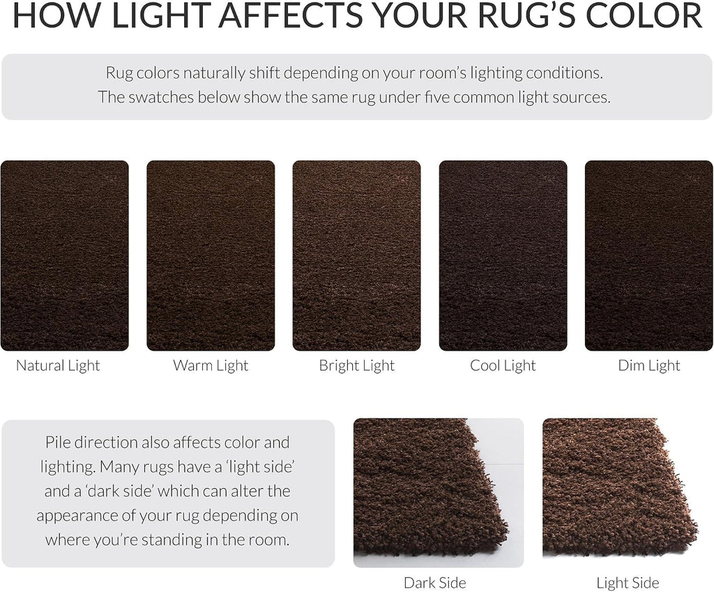 SAFAVIEH Area Rug 11x15 - California Shag Collection - Large - Brown, Non-Shedding & Easy to Clean, Ultra Plush Thick Pile, Ideal for Living Room, Bedroom, Dining Space (SG151-2727)