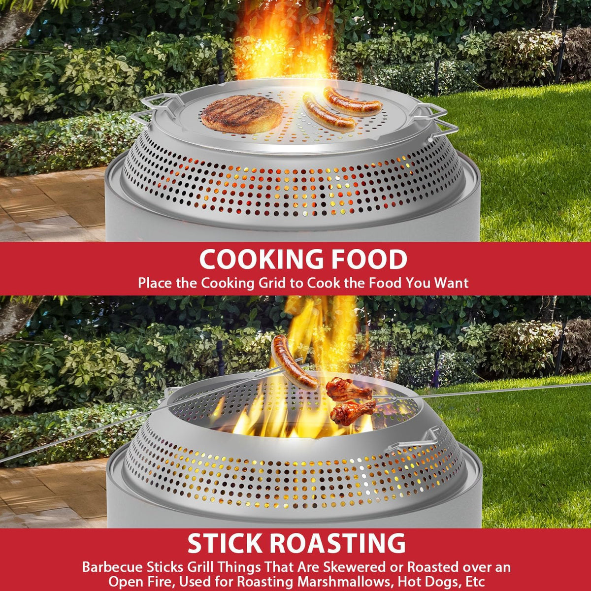 Spark Shield for Solo Stove Bonfire 19.5" Stainless Steel Fire Pit Spark