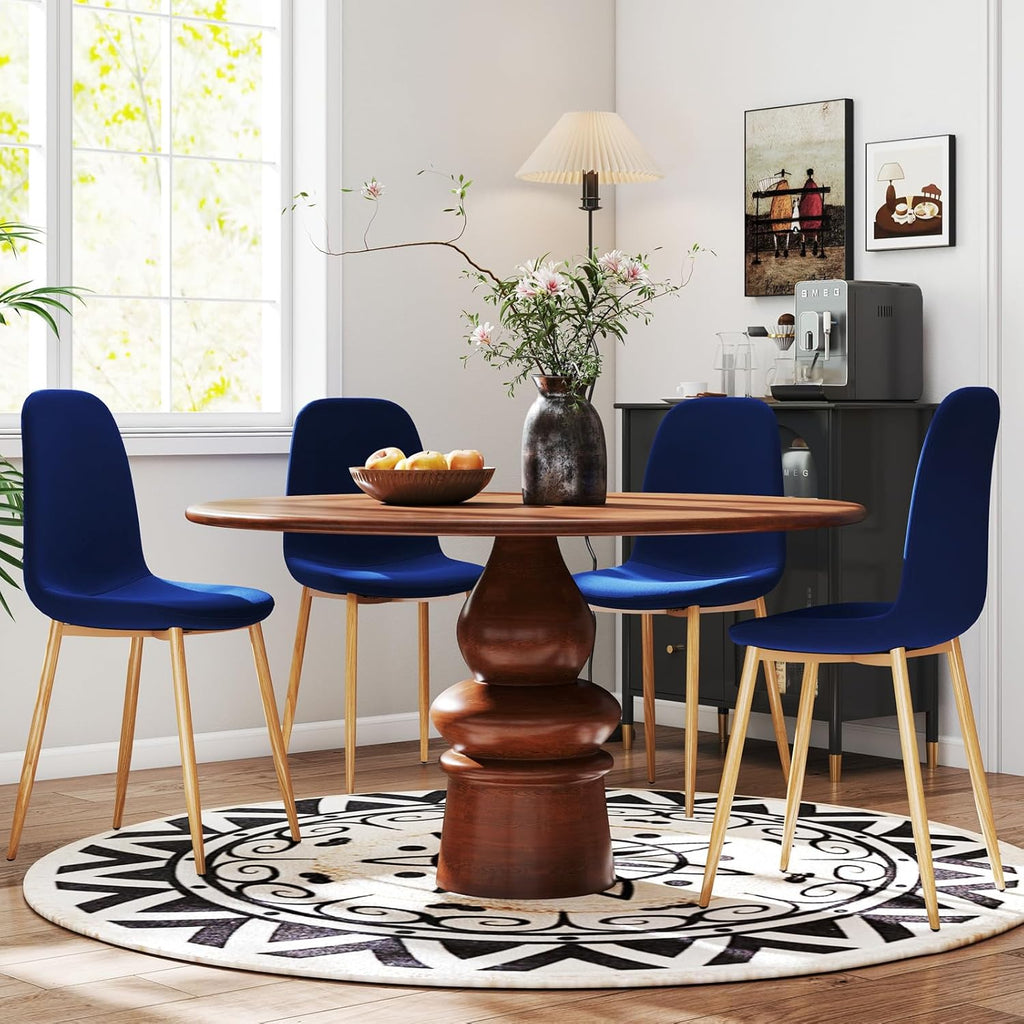 Artist hand Mid‑Century Modern Dining Chairs, Set of 4