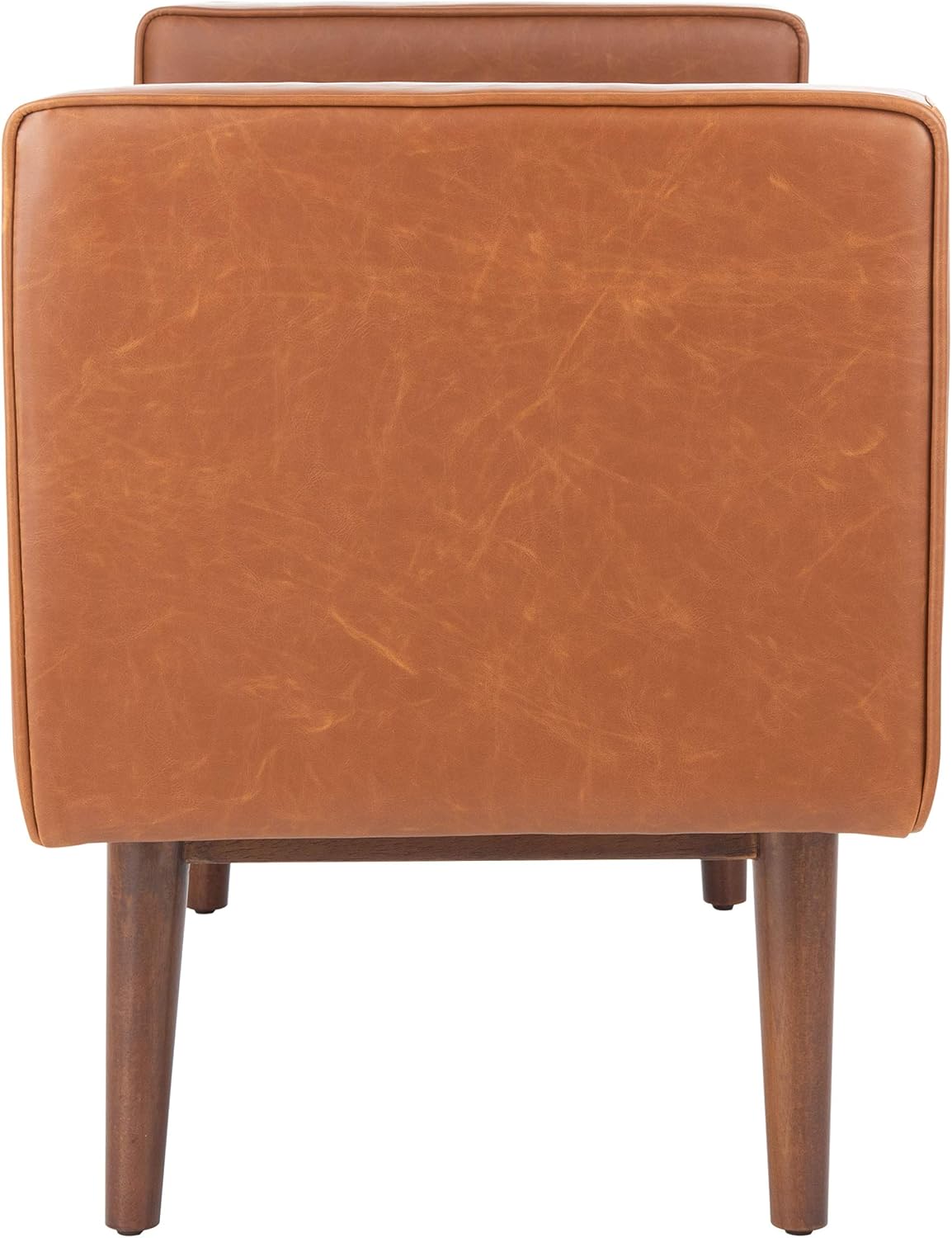 Safavieh Home Henri Mid-Century Light Beige Linen 25-inch Bench