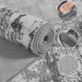 Beraliy Washable 6x9 Abstract Area Rugs for Living Room Bedroom, Grey