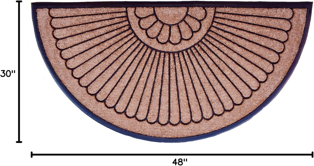 Calloway Mills Shell Coir and Rubber Heavy-Duty Over-Sized Doormat (30 x 48)