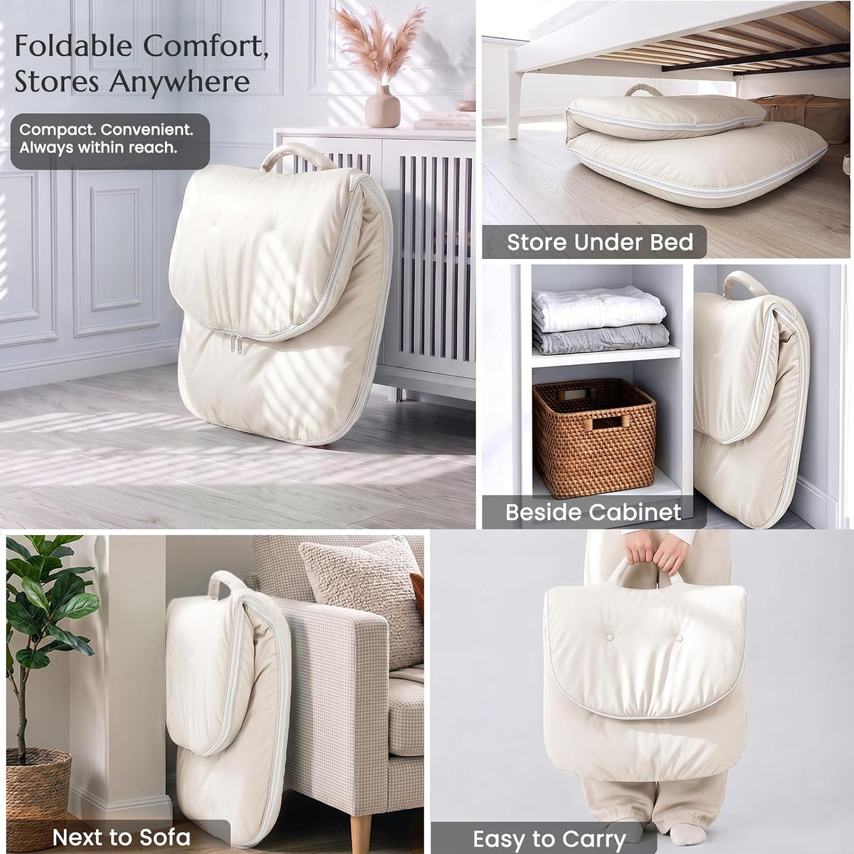 ZonLi Adjustable Floor Chair with Back Support