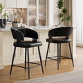 Bar Stools Set of 2, 26" Modern Counter Height Island Stools